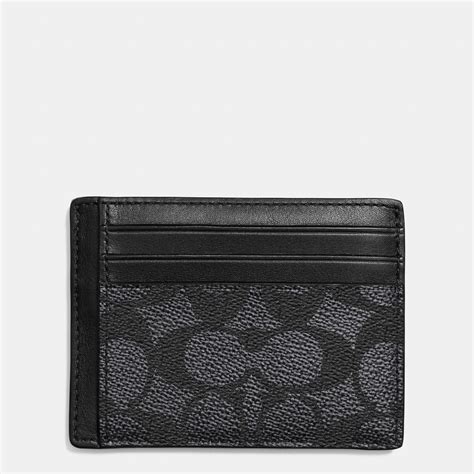 Shop our amazing collection of designer wallets & card cases at saks fifth avenue. Lyst - Coach Id Card Case In Embossed Signature Canvas in Gray for Men