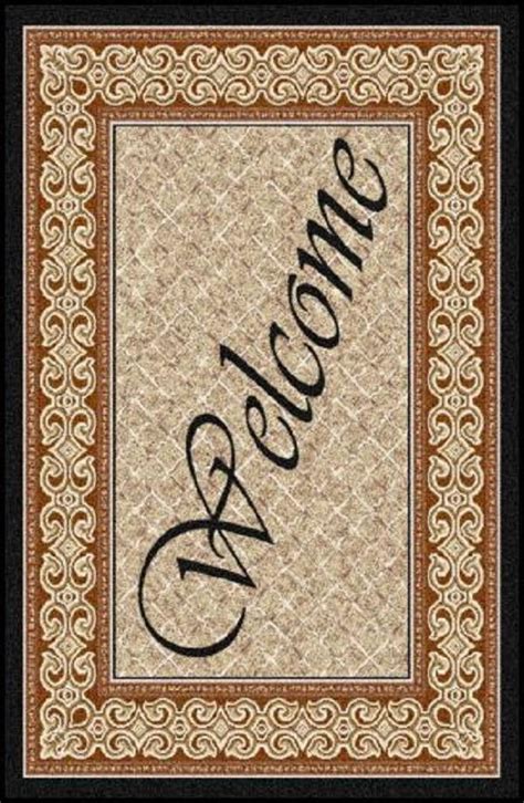 Welcome 1 Greeting Indoor Entrance Floor Mat Floor Mat Systems