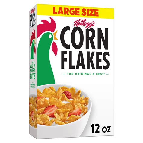 Kellogg S Corn Flakes Original Breakfast Cereal Large Size Oz Box