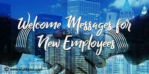 Welcome Messages Wishes And Images For New Employees