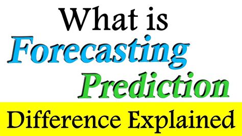 𝐅𝐨𝐫𝐞𝐜𝐚𝐬𝐭𝐢𝐧𝐠 𝐕𝐬 𝐏𝐫𝐞𝐝𝐢𝐜𝐭𝐢𝐨𝐧 Difference Between Forecasting And Prediction