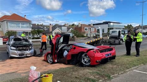 Rare £25m Ferrari Enzo Badly Damaged After Smashing Into Honda And