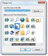 Press the win+r keys to open run, type regedit into run, and click/tap on ok to open registry editor. Change Internet Explorer icon