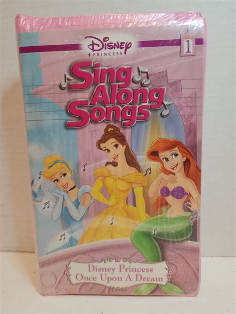 Disney Princess Sing Along Songs Vol 1 Once Upon A Dream Vhs 2004