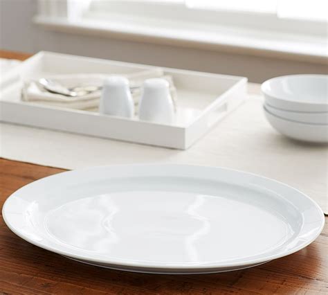 Great White Porcelain Oval Serving Platters Pottery Barn