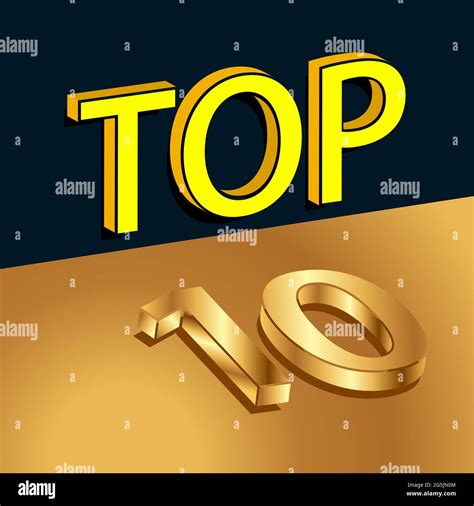 Top Ten Stock Background Lettering Stock Vector Image And Art Alamy