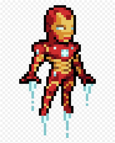 Marvel Superheroes Png Flying Iron Man Pixel Artiron Man Flying Png