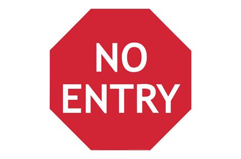 No Entry Symbol Png Transparent Images Png All