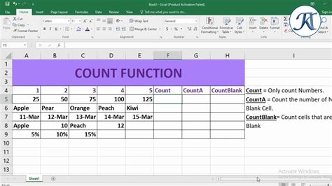 How To Use The Different Count Functions In Excel Riset
