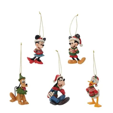 Disney Mickey Minnie Goofy Donald And Pluto 5 Piece Jim Shore