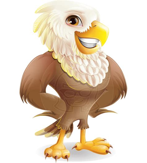 Cute Eagle Cartoon Vector Character Graphicmama