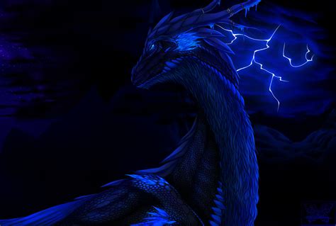 Dark Blue Dragon By Blacdalhia On Deviantart