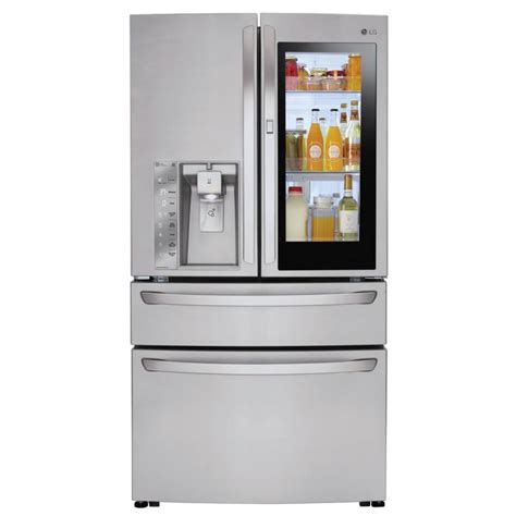 Lg Lmxs30796s 30 Cu Ft 4 Door French Door Smart Refrigerator With