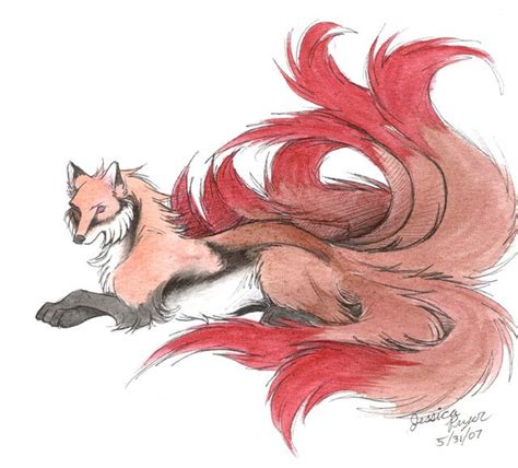 Japanese Nine Tailed Fox Legend Kitsune The Nine Tailed Fox Fox