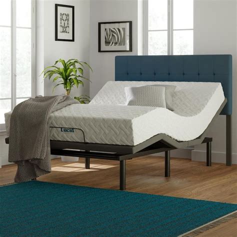 Lucid Comfort Collection Deluxe Adjustable Base 12 In Soft Adjustable