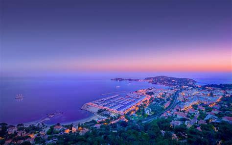 Monaco Landscape Sunset Full Hd Wallpaper And Background Image