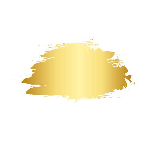 Brush Stroke And Gold Circle Element 11909102 Png