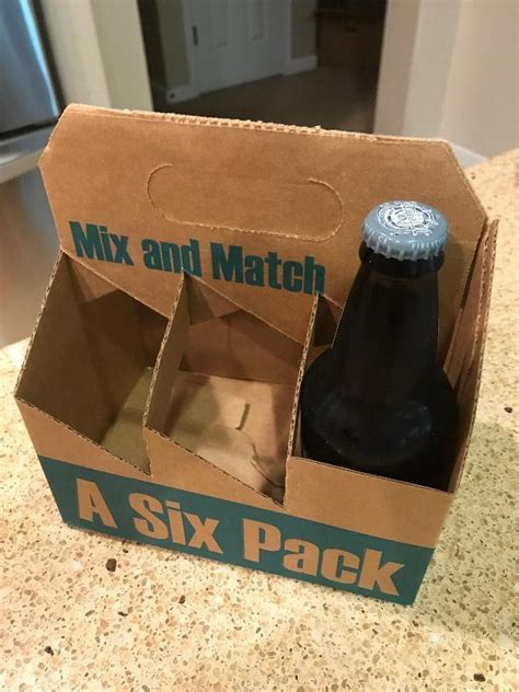 6 Pack Cardboard Beer Bottle Carrier 75case