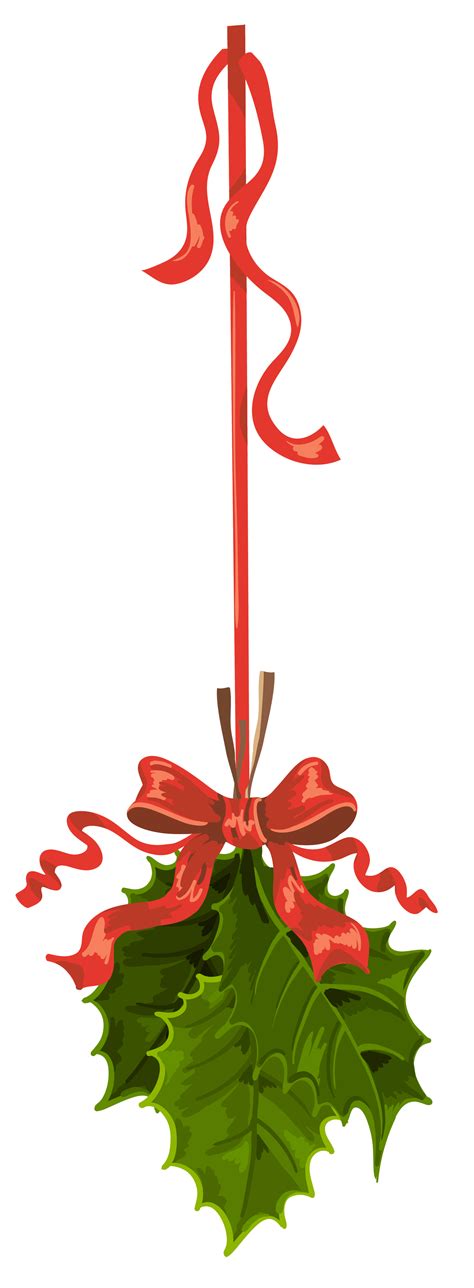Mistletoe Christmas Clip art - Transparent Christmas Hanging Mistletoe PNG Clipart png download ...