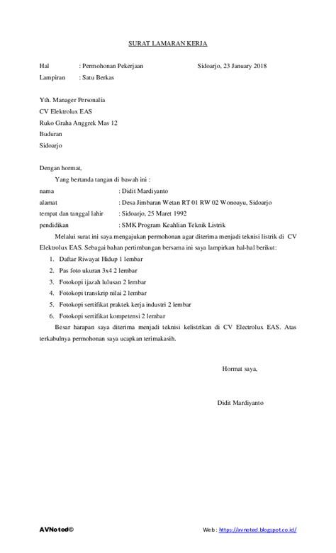 Berikut contoh surat lamaran pekerjaan yang bisa kamu download file dokumennya juga, link di bagian akhir artikel. (PDF) CONTOH SURAT LAMARAN KERJA DAFTAR RIWAYAT HIDUP YANG ...