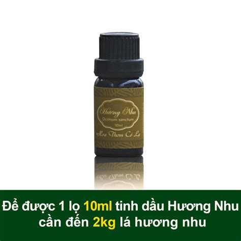 Tinh Dầu Hương Nhu Holy Basil Essential Oil Hoa Thơm Cỏ Lạ