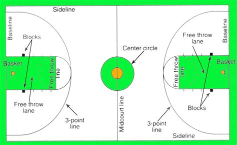 Draw And Label A Basketball Court Transborder Media