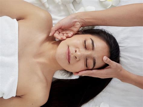 Beautiful Woman Receiving Facial Massage In Spa Stock Image Image Of Health Massage 164209351