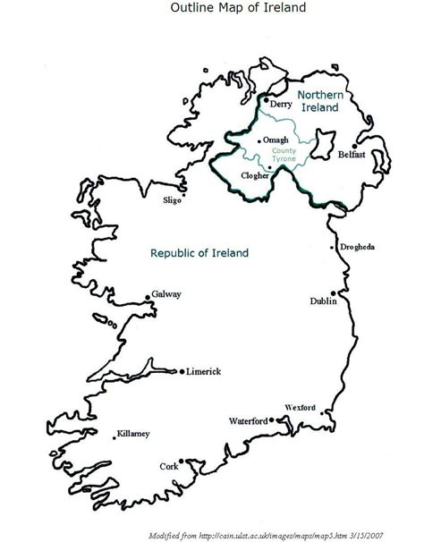 Ireland Map To Colour Clip Art Library