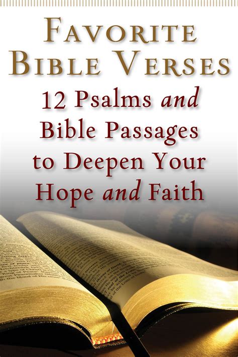 Favorite Bible Verses 12 Psalms And Bible Passages To Deepen Your Hope And Faith Guideposts