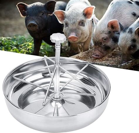 Pig Feeding Container Pig Feed Trough Solid Anti Rust With Metal
