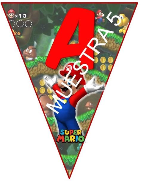 Banderines Mario Bros Bs 10000 En Mercado Libre