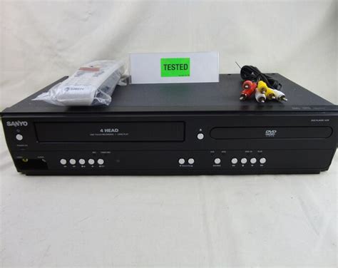 Sanyo FWDV225F DVD VCR Dual Double Deck Combo With Universal Etsy