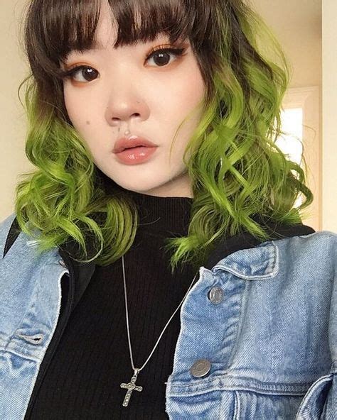 2021 Colorful Hair Trend Inh Hair Color Inspo Green Hair Colors Hair Inspo Color Green Hair