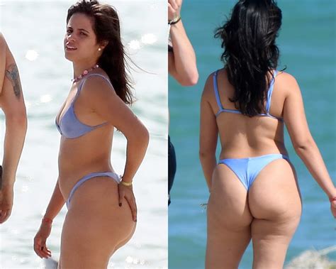 Camila Cabello Flaunts Her Fat Ass Cheeks On The Beach