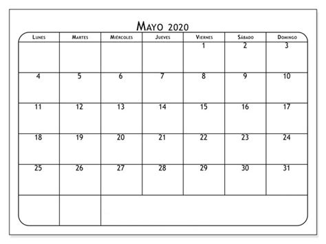 Gratis Calendario Mayo 2020 Chile