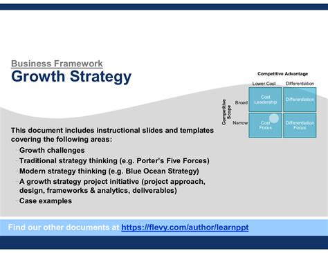 Growth Strategy Frameworks Document Bundle Flevy