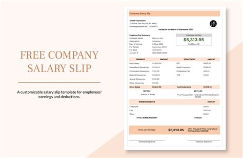 Payroll Salary Slip Format In Excel - Printable Templates Free