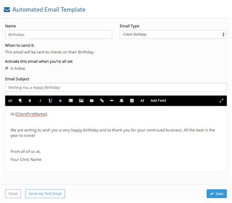 Automated Birthday Emails Intakeq And Practiceq Guides