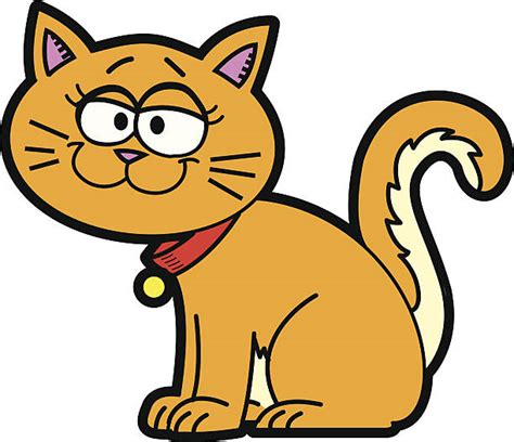 Royalty Free Orange Tabby Cat Clip Art Vector Images