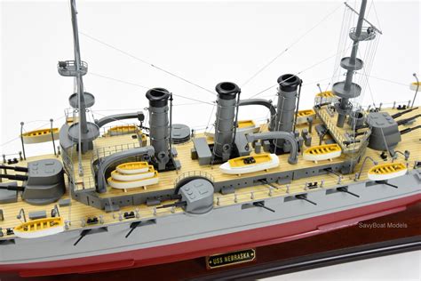 Uss Nebraska Handcrafted Wooden Battleship Model 32 Etsy