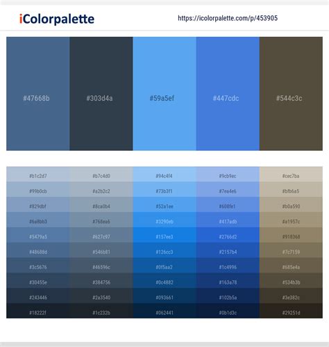 1880 Latest Color Schemes With Royal Blue Color Tone Combinations