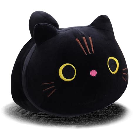 Buy Cuecutie 98 Black Cat Plush Kawaii Cat Pillow Black Cat Stuffed