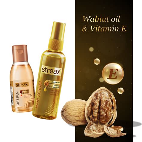 Streax Hair Serum Vitalised With Walnut Oil