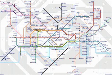 Large Print Tube Map Pleasing London Underground Printable With And