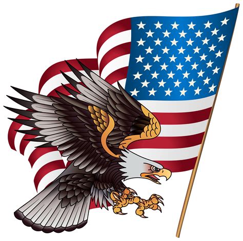 The advantage of transparent image is that it can be used efficiently. American Eagle Transparent PNG Clip Art Image | Gallery ...