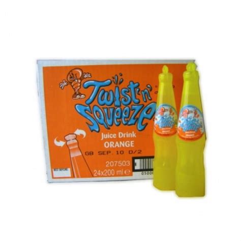 Twist N Squeeze Orange Juice Drink 200ml Approved Food