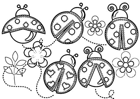 Printable Ladybug Coloring Pages For Free