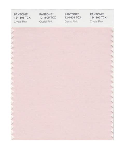 Pantone Smart Color Swatch Card 12 1605 Tcx Crystal Pink Columbia
