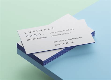 Find & download free graphic resources for business card mockup. Free Colored Edge Business Card Mockup PSD Set - Good Mockups