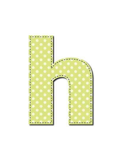 H Minúscula Abc Clear Background Back To School Fonts Quilted Clip